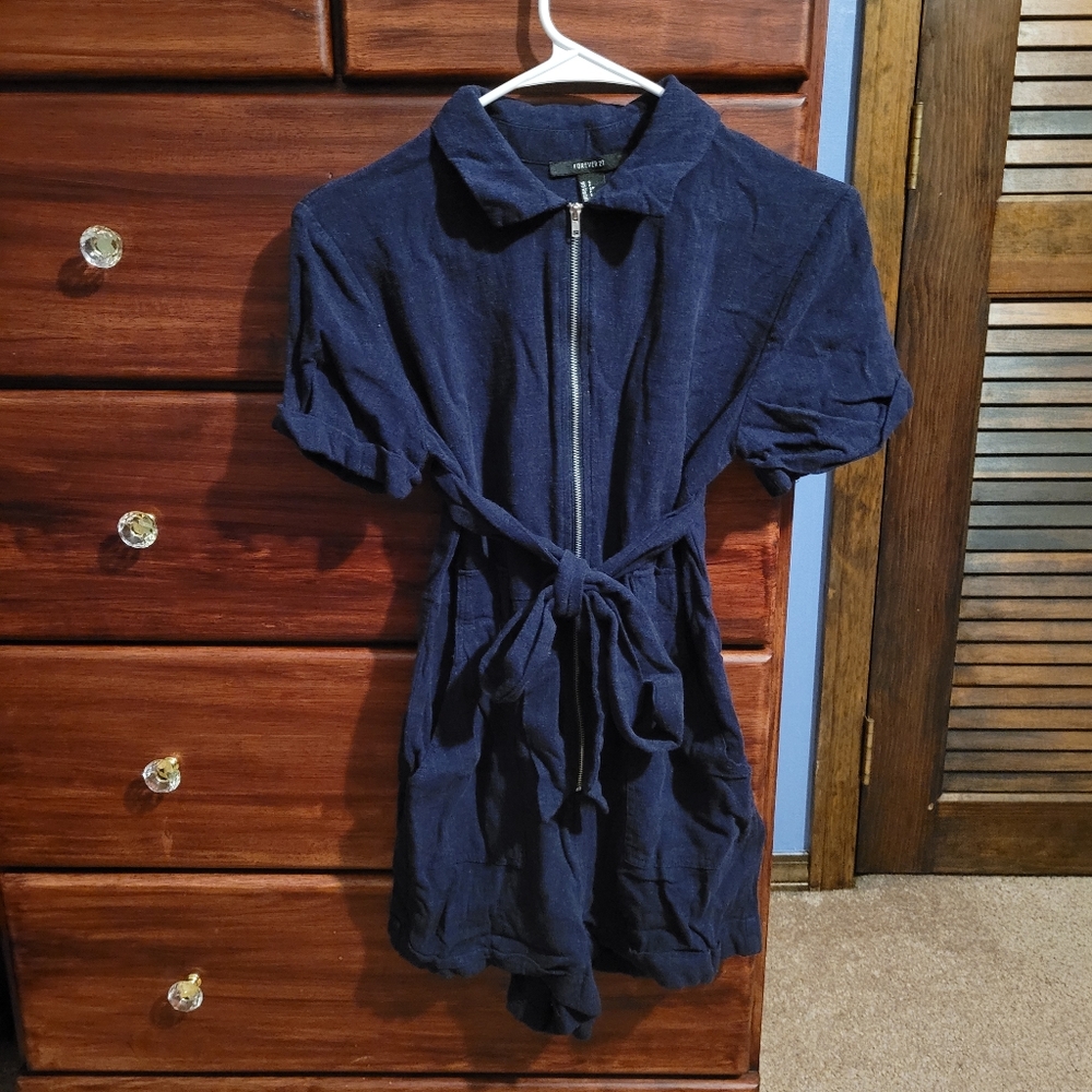 Forever 21 Navy Blue Jumpsuit